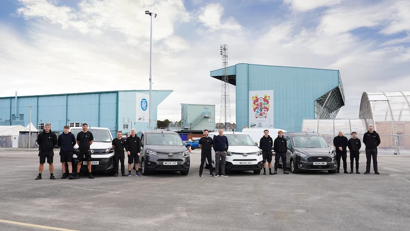 Safeflow Team Image at Prenton Park, Birkenhead